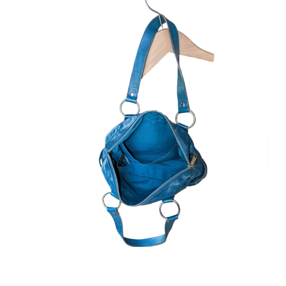 Banana Republic Blue Leather Women's Handbag - Picture 8 of 9